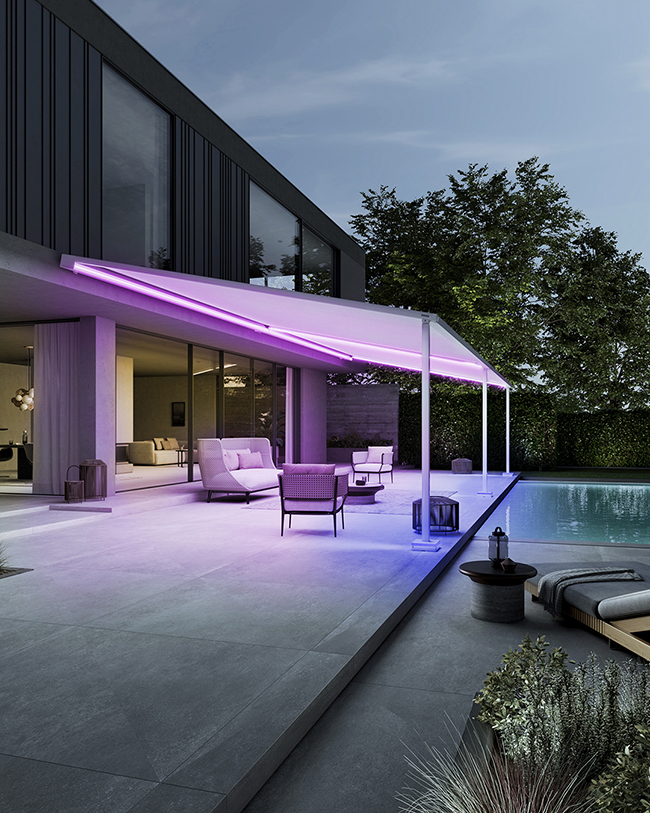 markilux Markise mit Beleuchtung